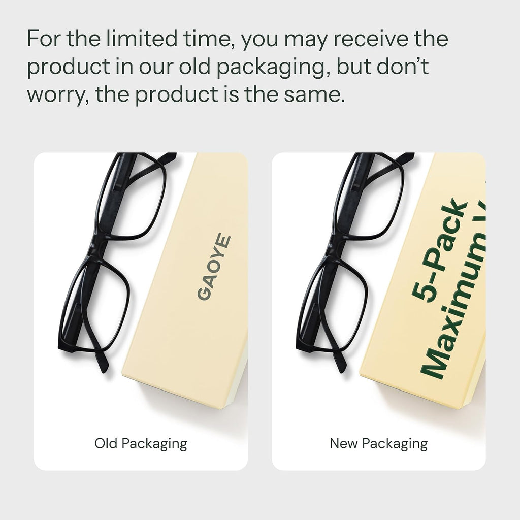 Professional Reading Glasses for All Day - Computer Readers with Blue Light Protection - Value Pack
