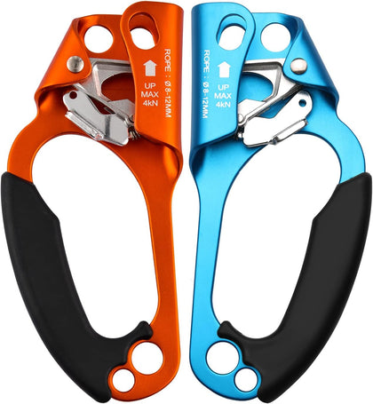 Climbing Hand Ascender for Rock Climbing Arborist (Right and Left) for 8~12 mm Rope