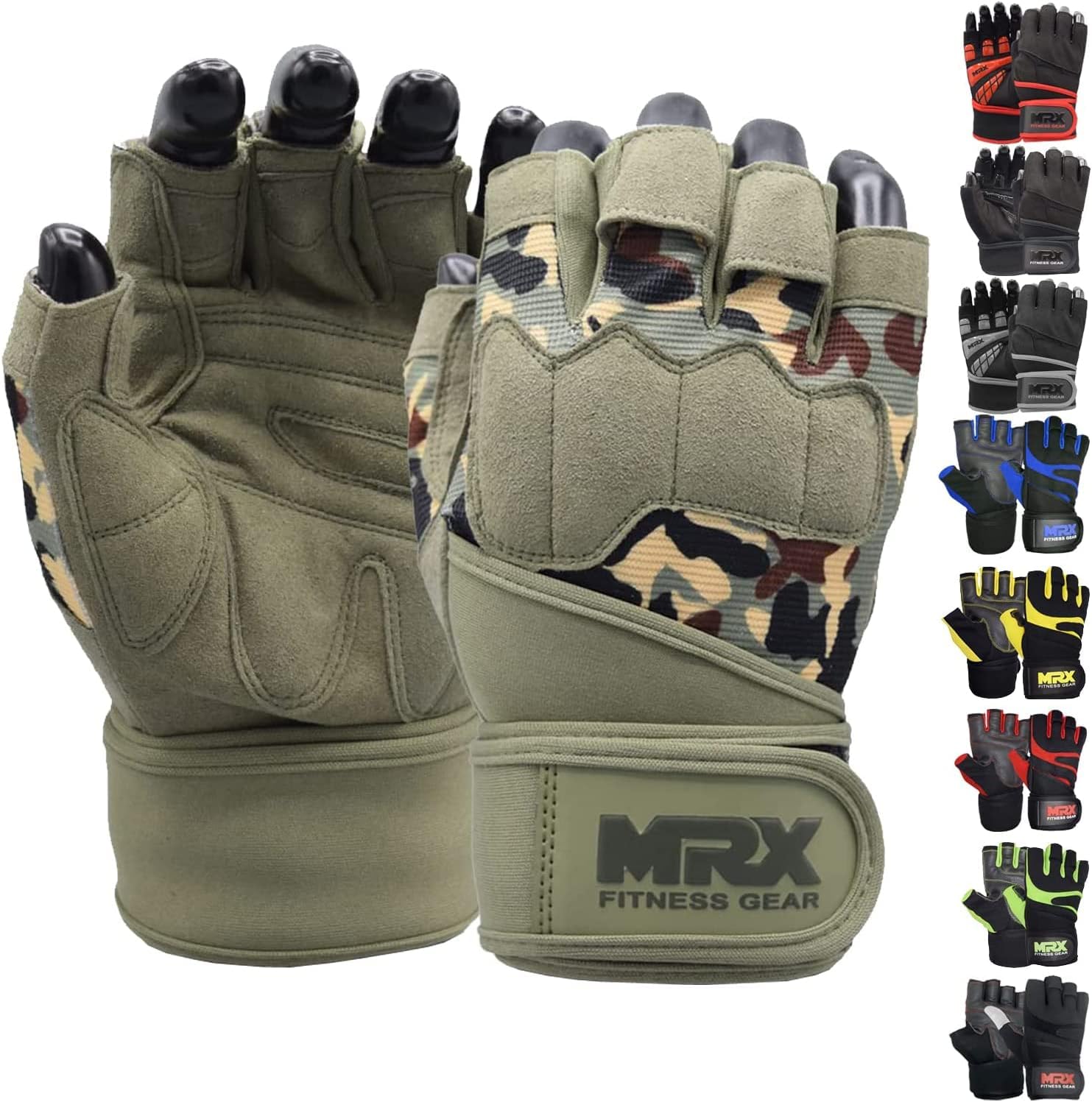 MRX Weightlifting Gloves for Men Workout Gloves Mens Wrist Support Lifting Gloves Male Gym Gloves | Workout Gym
