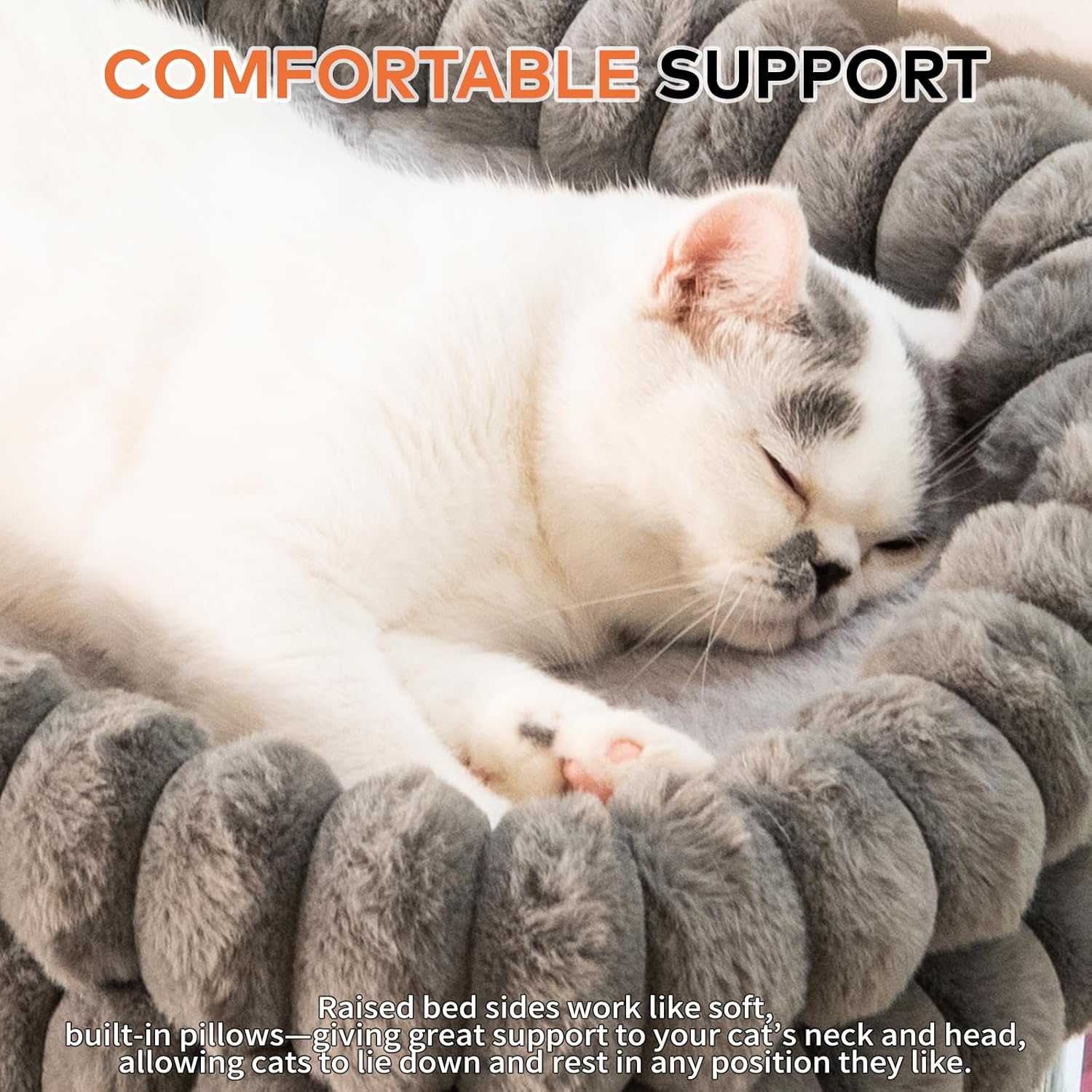 Cat Window Perch for Indoor Cats Hammock for Window with Reversible Cushion, Foldable Cat Window Bed for Large Cats
