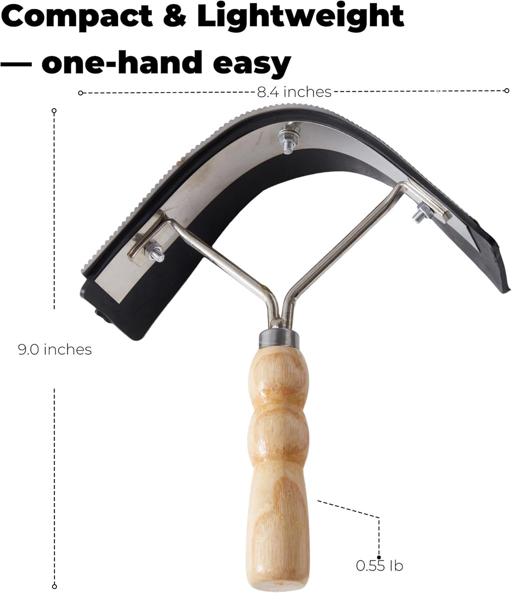 Metal Sweat Scraper for Horses, 2-in-1 Grooming Tool
