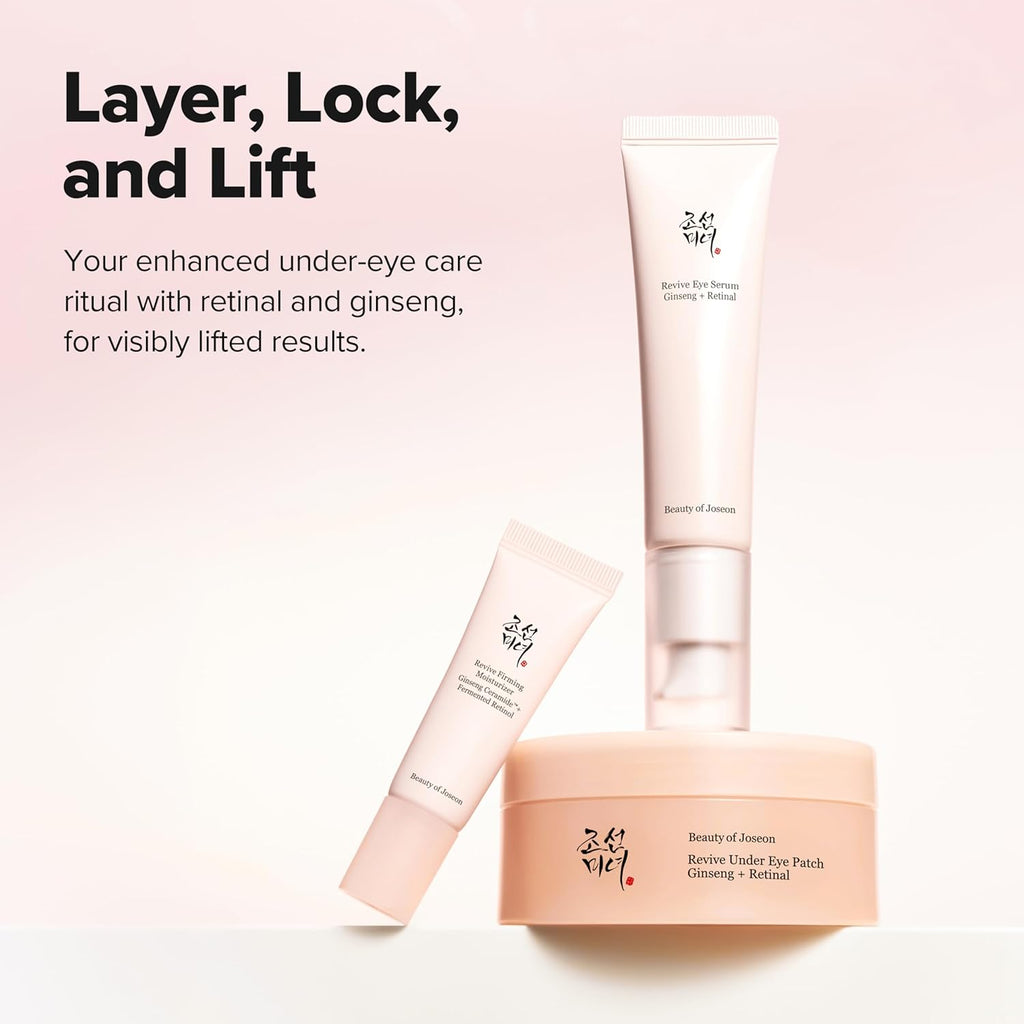 Revive Ritual Eye Duo With Retinol Moisturizer Gift | Daily Korean Skincare for Firmer Under Eyes, Visibly Lifting