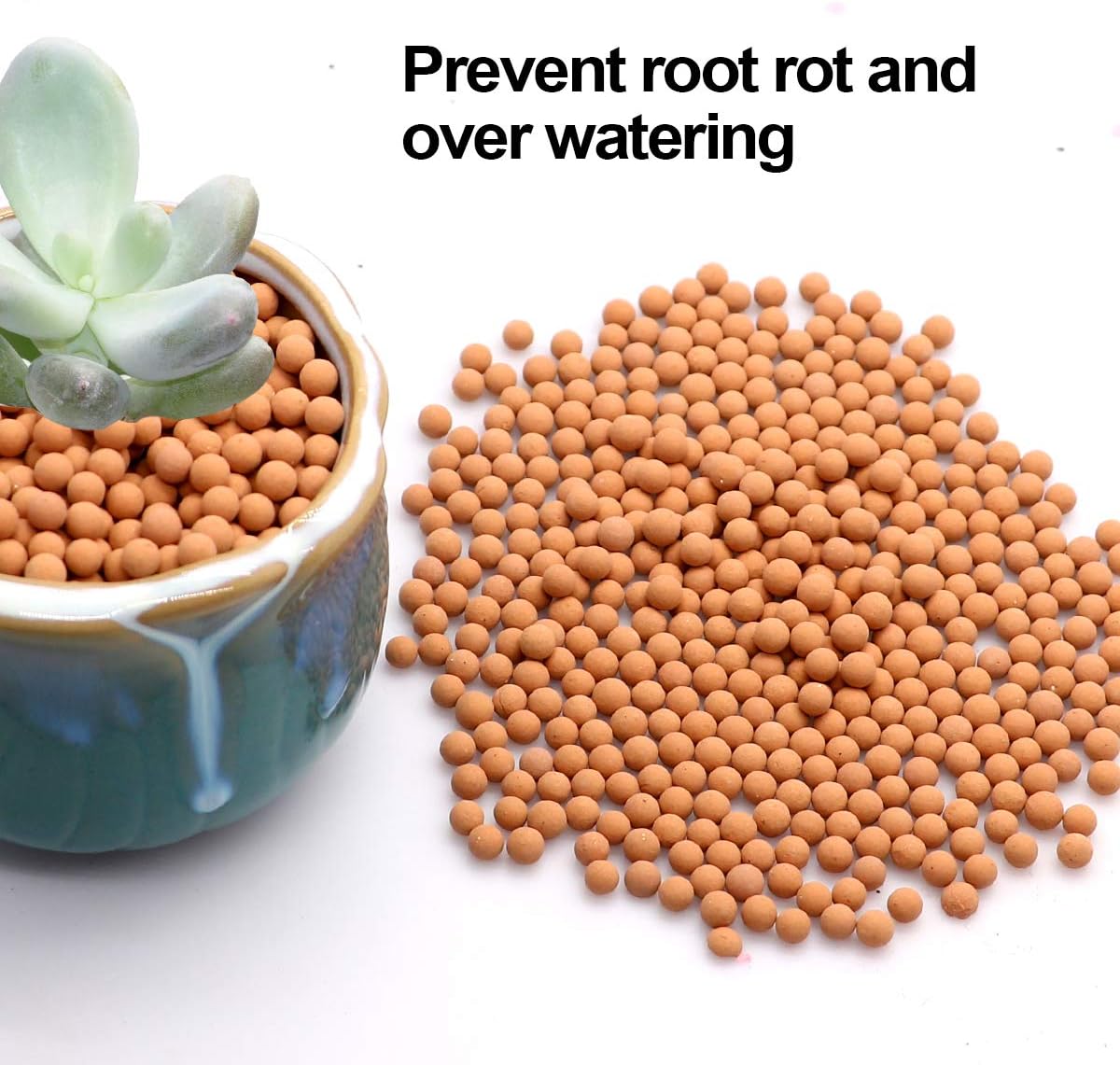 Clay Pebbles Gardening Ceramsite Orchid Hydroponic Grow Media Clay Rocks Drainage Water Purification Ceramsite Decor