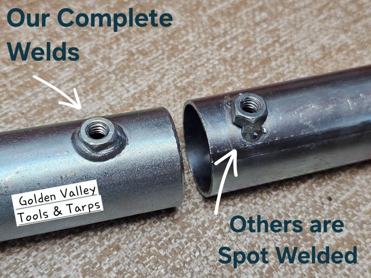 2 pcs 1" 2 Way Joiner Pipe Connector Canopy Fitting