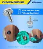 Canvas Snap Kit, 5/8", 350pcs Silver