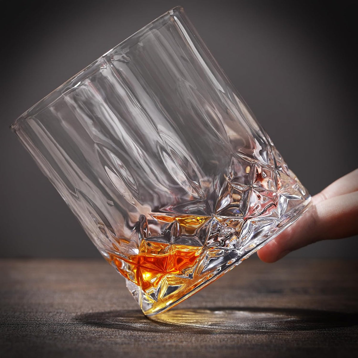 24 Classic Old Fashioned Rocks Glasses, 10 Oz Whiskey Bourbon