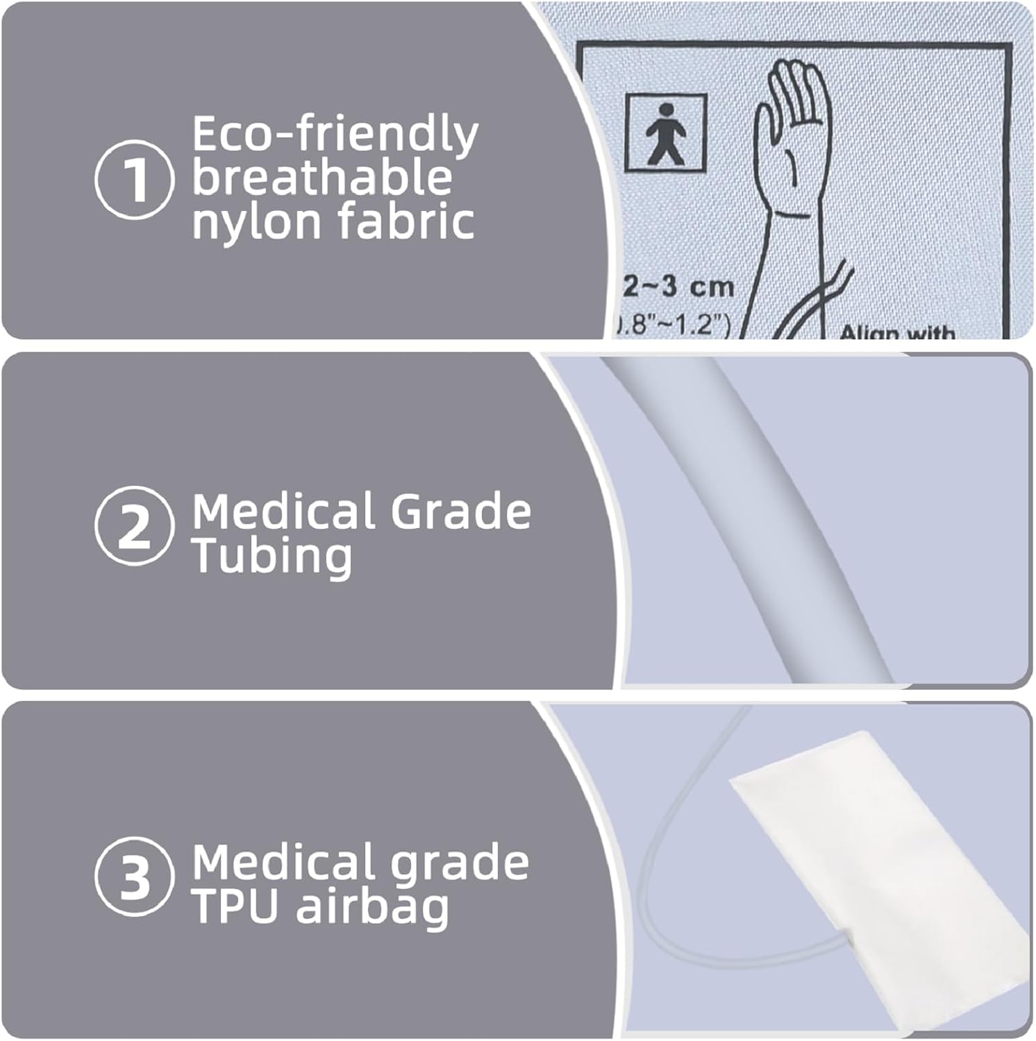 XXXL Blood Pressure Cuff, 9”-26” (22-66CM) Extra Large Cuff Compatible with Omron BP Monitor, Replacement XXX-Large