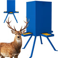 Deer Feeder 60-70 lbs, Weatherproof Deer Feeders, Heavy Duty Metal Gravity Deer Feeder with 4 Feeding Tray and 4-Leg