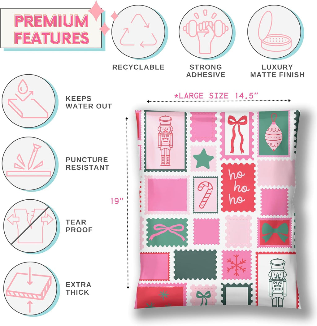 Christmas Poly Mailer Polybag Packaging Cute Shipping Bags