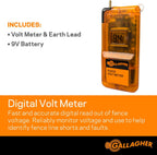 Digital Volt Meter | Electric Fence Voltage Reader to Test, Trace & Diagnose Shorts and Faults |Auto Turn-On