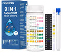 Aquarium Test Strips for Freshwater Fish – 9 in 1 Fish Tank Water Test Strips, Fast & Easy Color Chart for Beginners