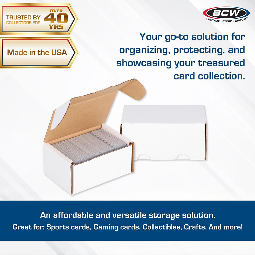 200 Count Trading Card Storage Boxes, Sports and Gaming Cards, 10 Pack | Each box holds about 175 standard 20 pt