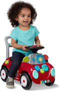 Busy Buggy, for Toddlers 1-3, 3-in-1 Push Walker Ride On Car with 17 Sensory Activities, Anti-Tip Feature, Under-Seat