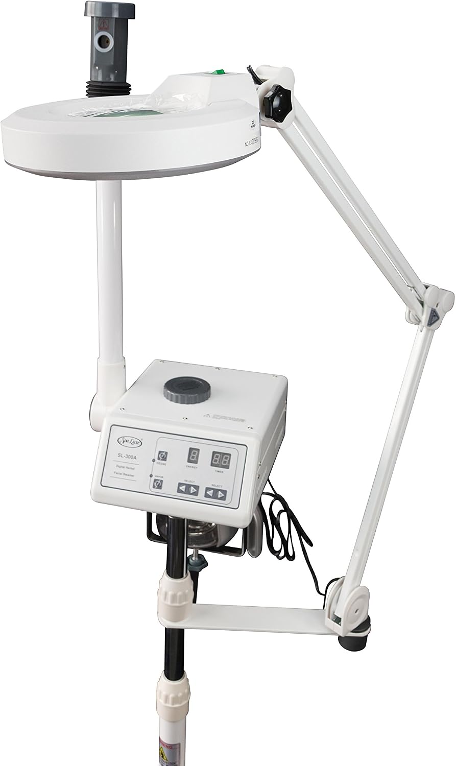 2-in-1 Professional Facial Steamer for Estheticians | Face Steamer, LED Magifying Lamp, Digital Controls
