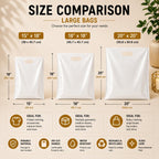 Large Plastic Merchandise Bags, Die Cut Handle Retail Shopping Bags, Glossy Poly Bags for Clothing, Shoe Boxes