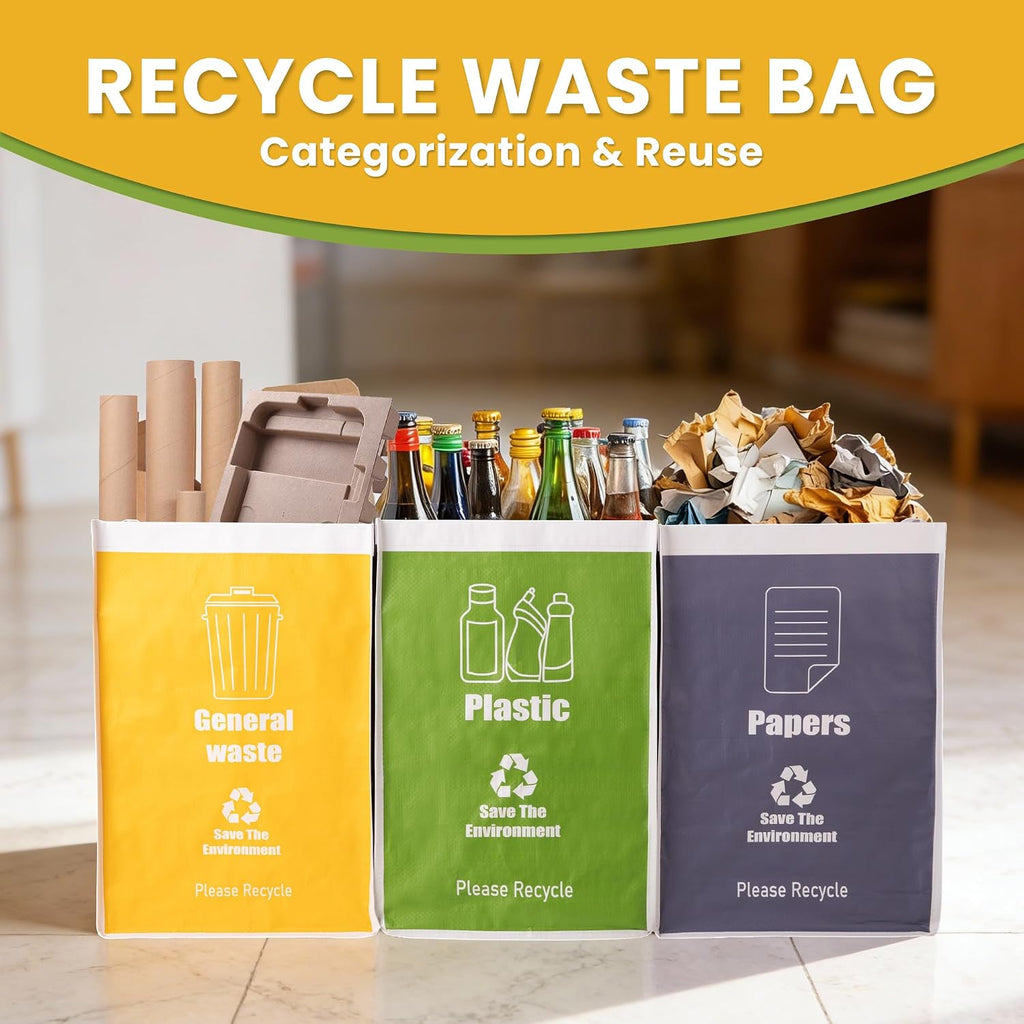 Recycle Waste Bag for Kitchen, Indoor Recycling Bins, Recycle Bins for Home, Kitchen Recycling Bin Trash Sorting