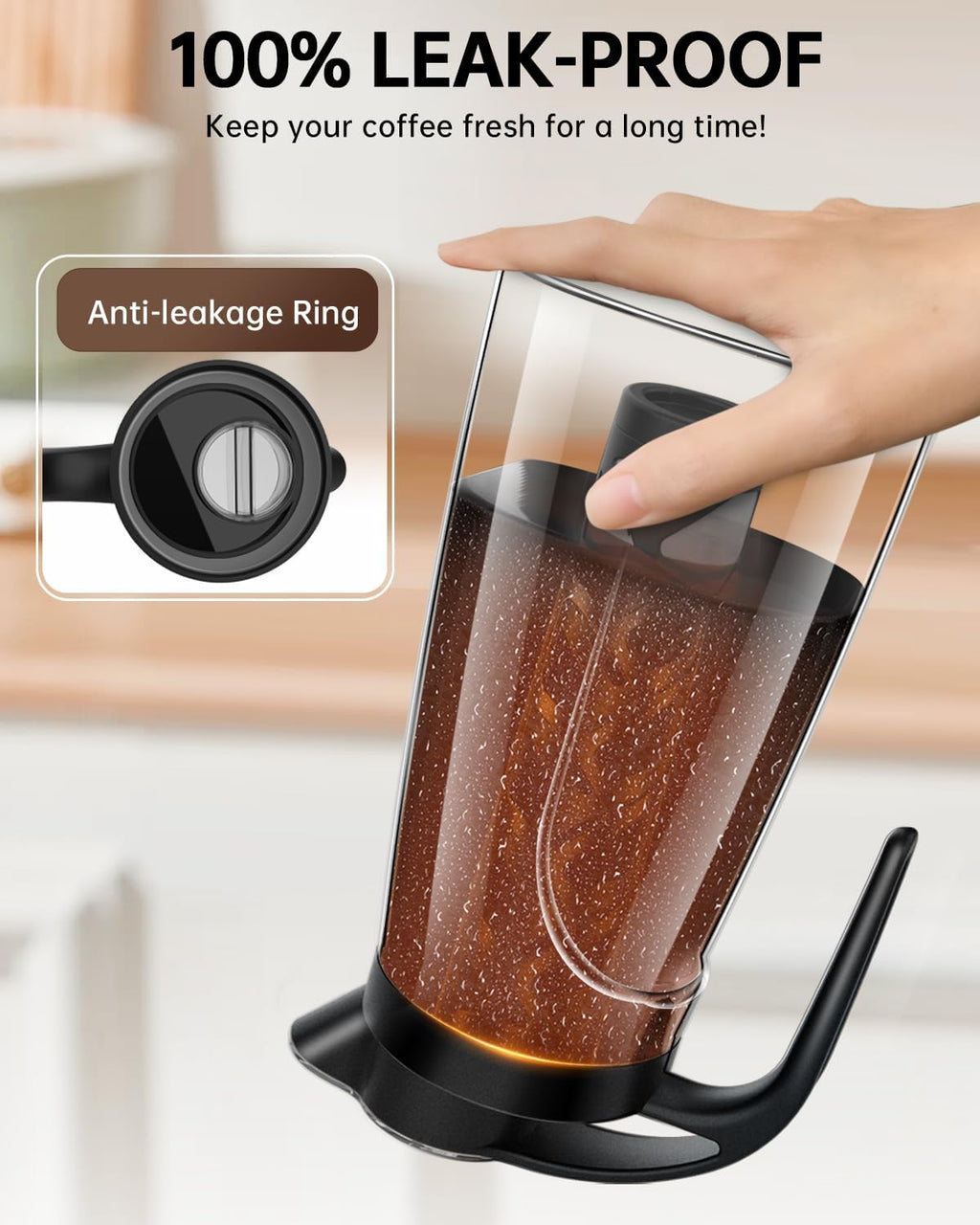 Cold Brew Coffee Maker, 70 oz (2100 ml) BPA Free Tritan Pitcher, Iced Coffee Maker and Tea Brewer, 100% Leak-Proof