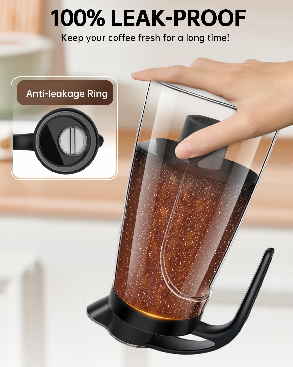 Cold Brew Coffee Maker, 70 oz (2100 ml) BPA Free Tritan Pitcher, Iced Coffee Maker and Tea Brewer, 100% Leak-Proof