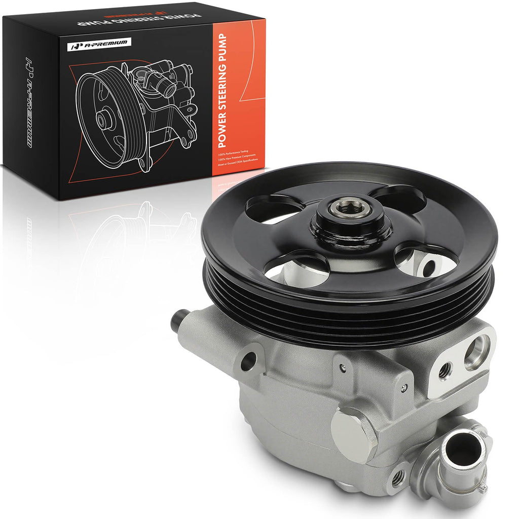 A-Premium Power Steering Pump, with Pulley Compatible with Ford