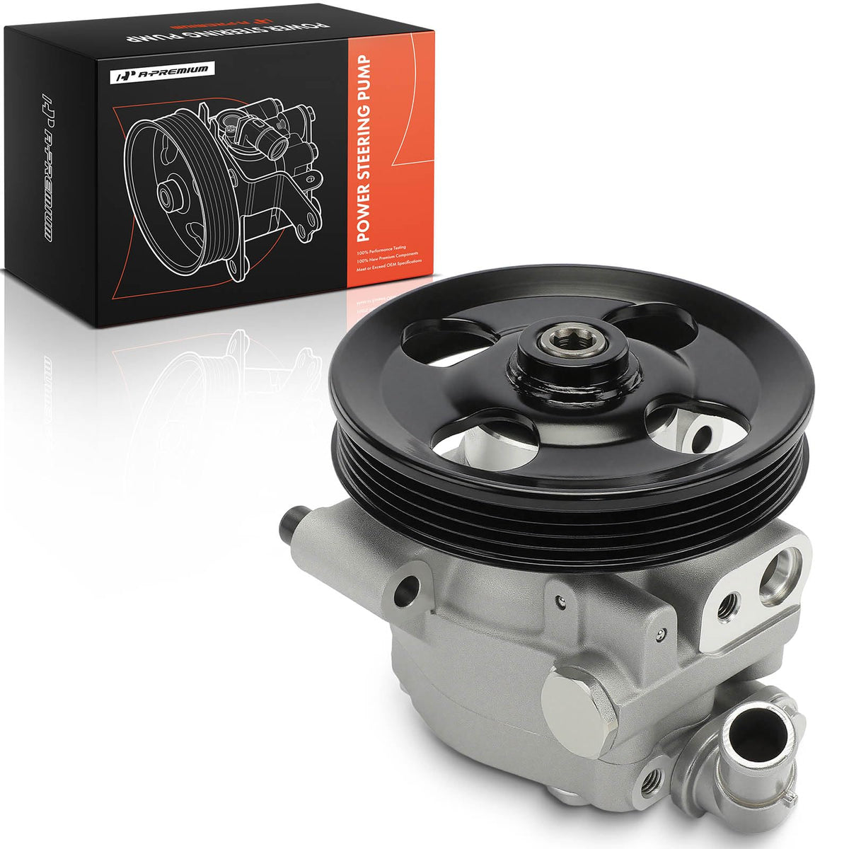 A-Premium Power Steering Pump, with Pulley Compatible with Ford