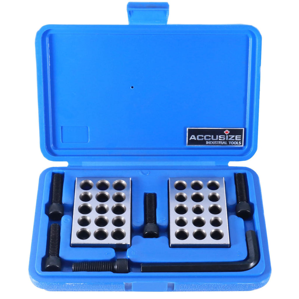 Accusize Ultra Precision 1-2-3 Blocks Set, 23 Holes, 2 Pc Pair