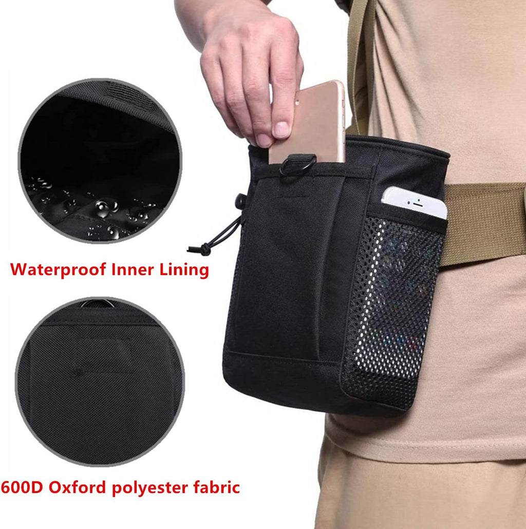 Rock Climbing Chalk Bag, goldhik Bouldering Chalk Bags with Quick-Clip Belt and 3 Pockets, Great Equipment for Rock