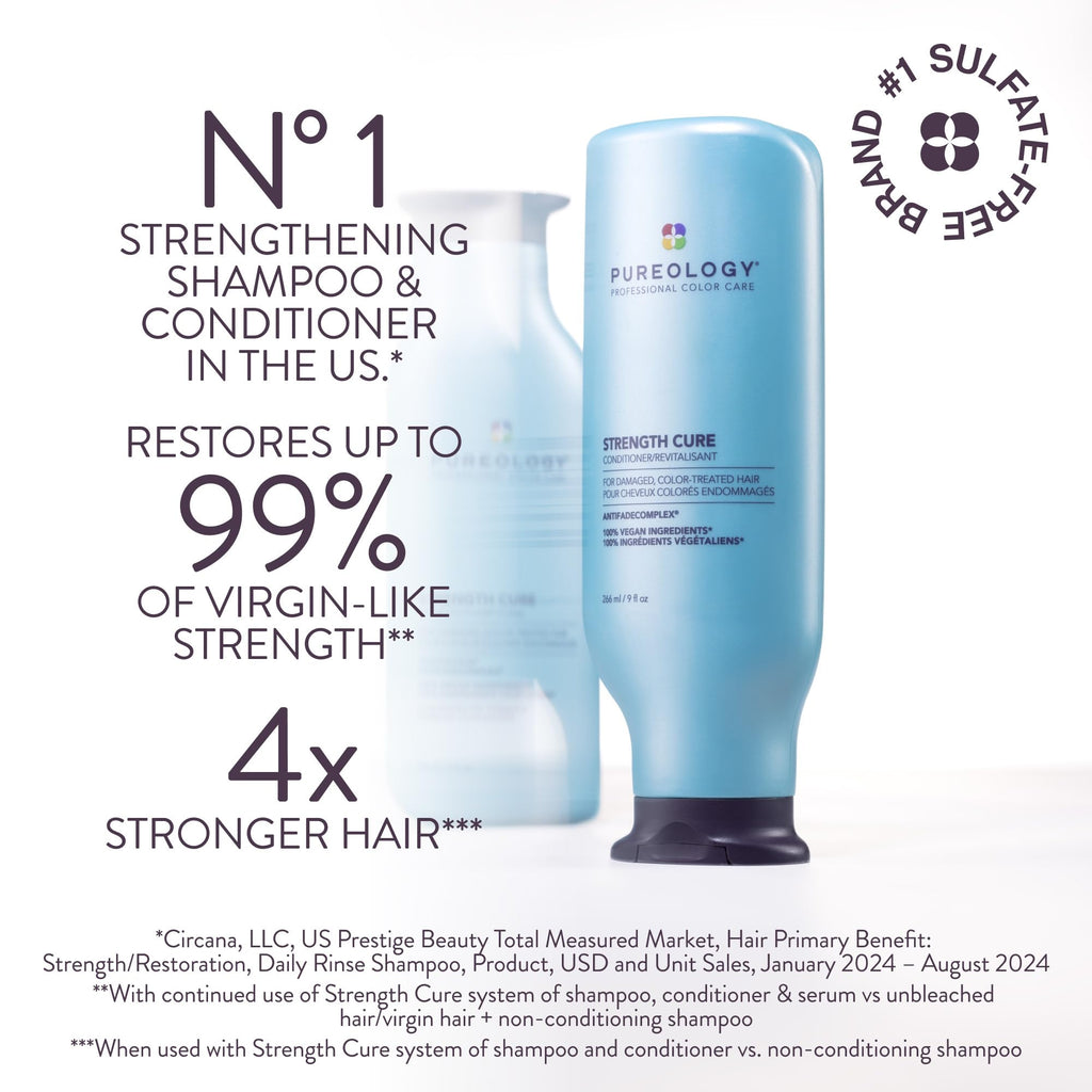Strength Cure Conditioner – For Damaged Hair, 9 fl oz