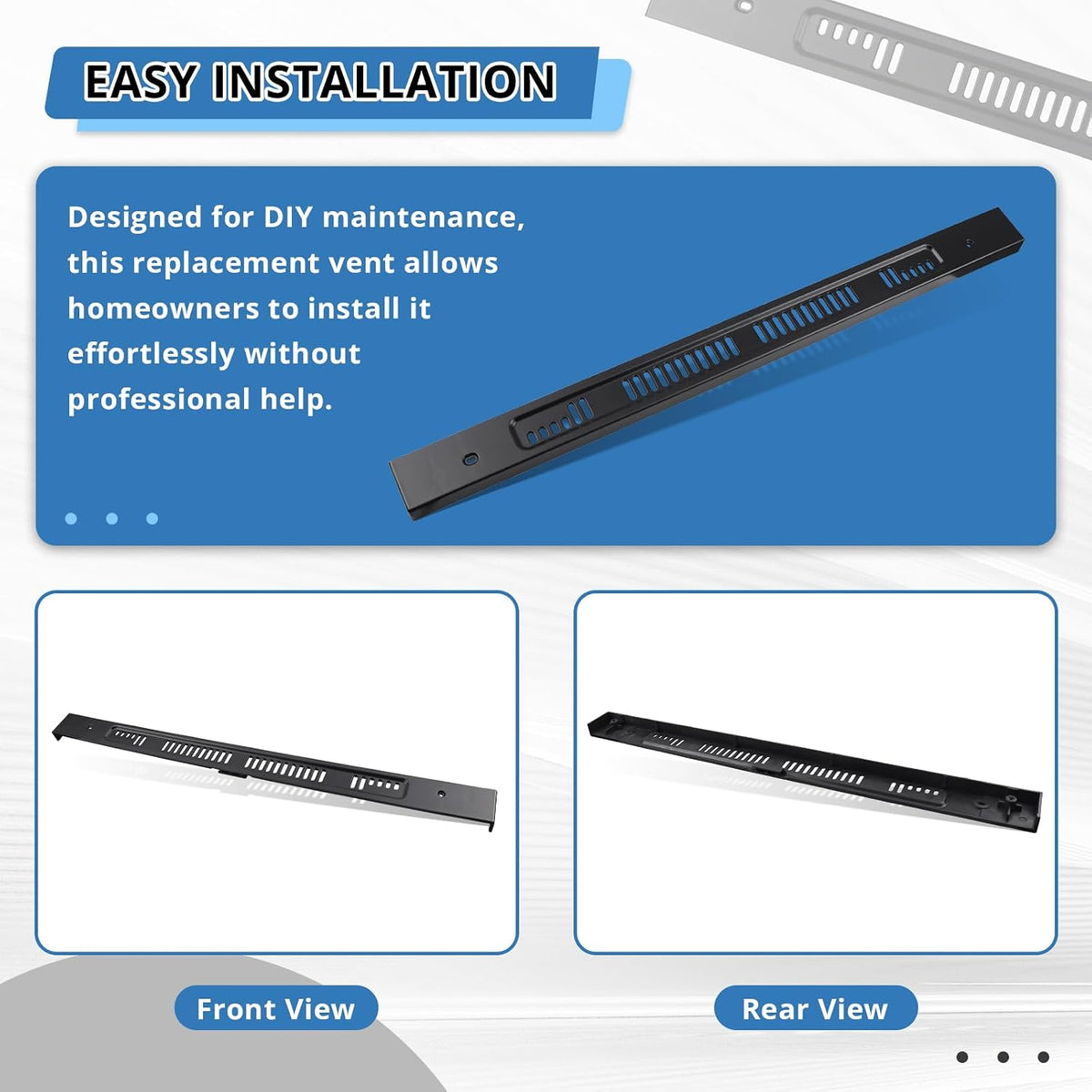 WPW10310922 Range Oven Door Vent, Vent for Whirlpool Range Replaces W10144870 W10118391