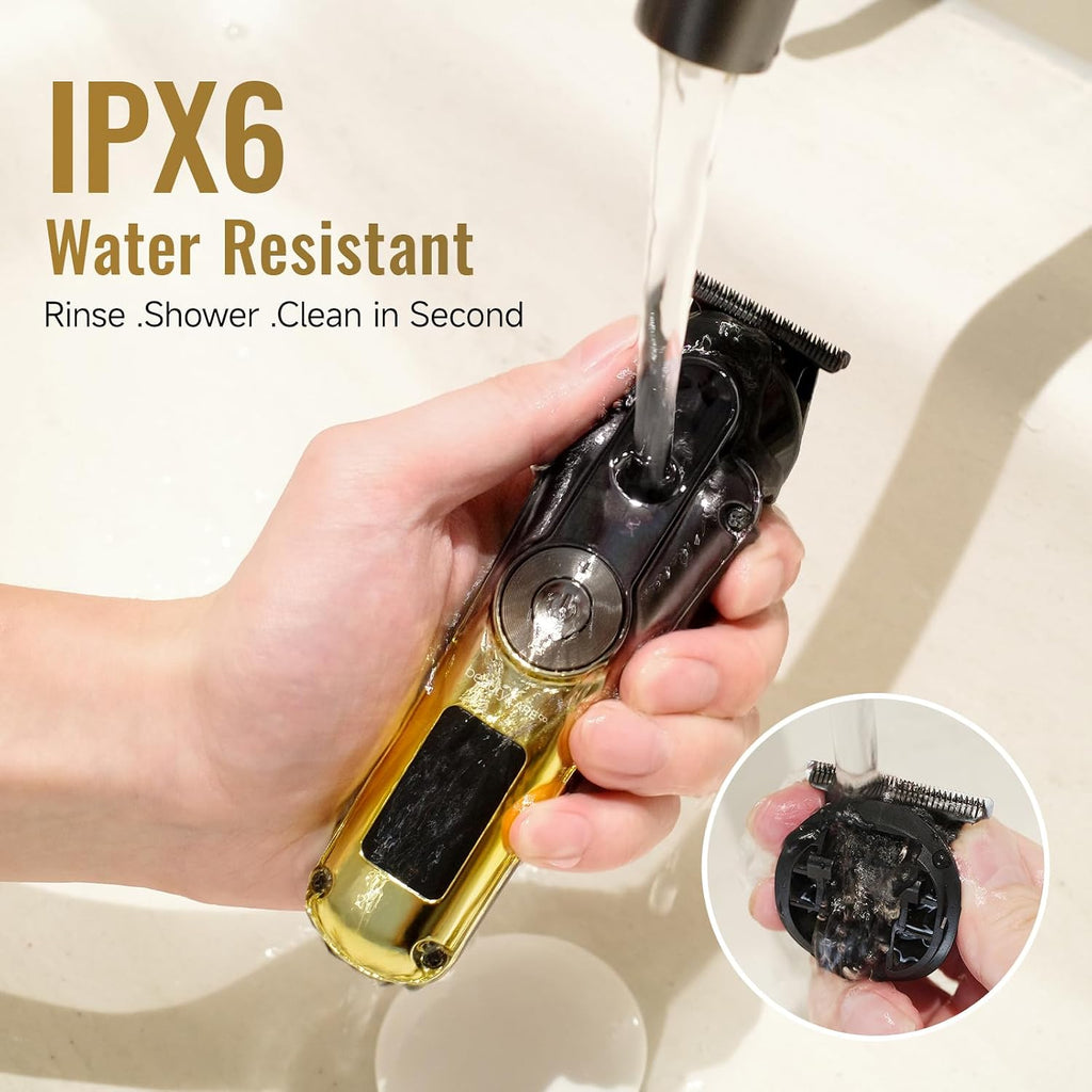 5-in-1 Grooming Kit for Men, Cordless Beard & Hair Trimmer | USB-C Rechargeable, IPX6 Waterproof, 90-Min Runtime with