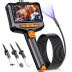 Borescope Camera with Light, 4.3" 1080P IP67 Waterproof Handheld Endoscope