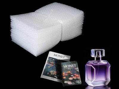 8INCH X 10INCH,50PACK Clear Bubble Out Bags for Packing, Double Walled Moving Supplies Bubble Out Bags for Shipping