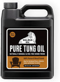 100% Pure Tung Oil, Wood Finish for Any Woodworking Project, Natural, VOC-Free. 128oz / 1 Gallon Jug