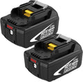 2 Packs BL1860B Battery Replacement for Makita 18V Battery 8000mAh(Black)