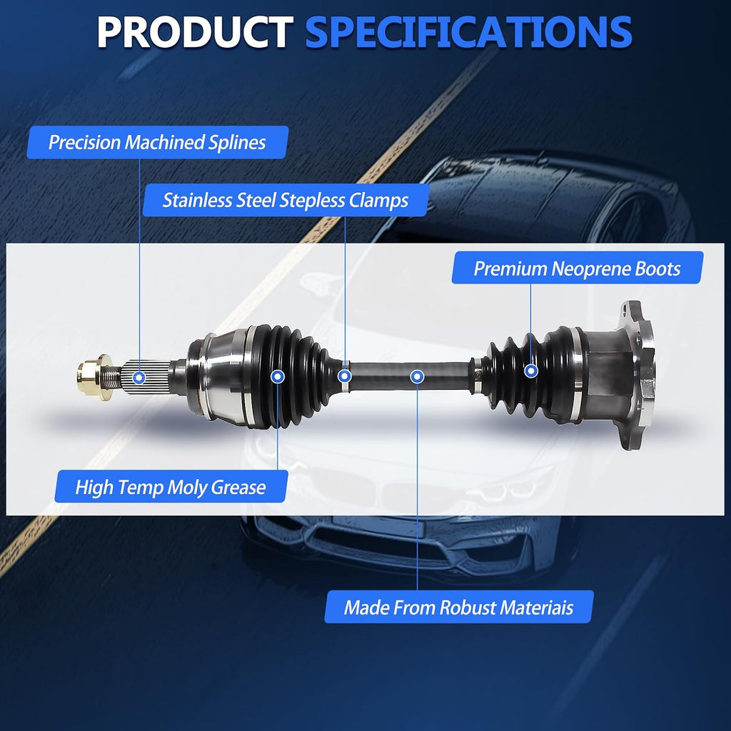 Maxfavor CV Axle Front Pair Fit for 1999-2006 Chevy Silverado 1500 CV Axles