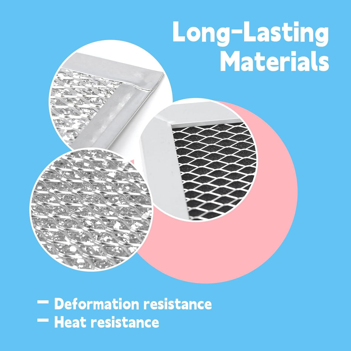 3 Pcs Grease Filter Kit Compatible with GE Microwave Oven JVM6175SF1SS JVM6175SK1SS JVM6175SK2SS JVM6175SK3SS