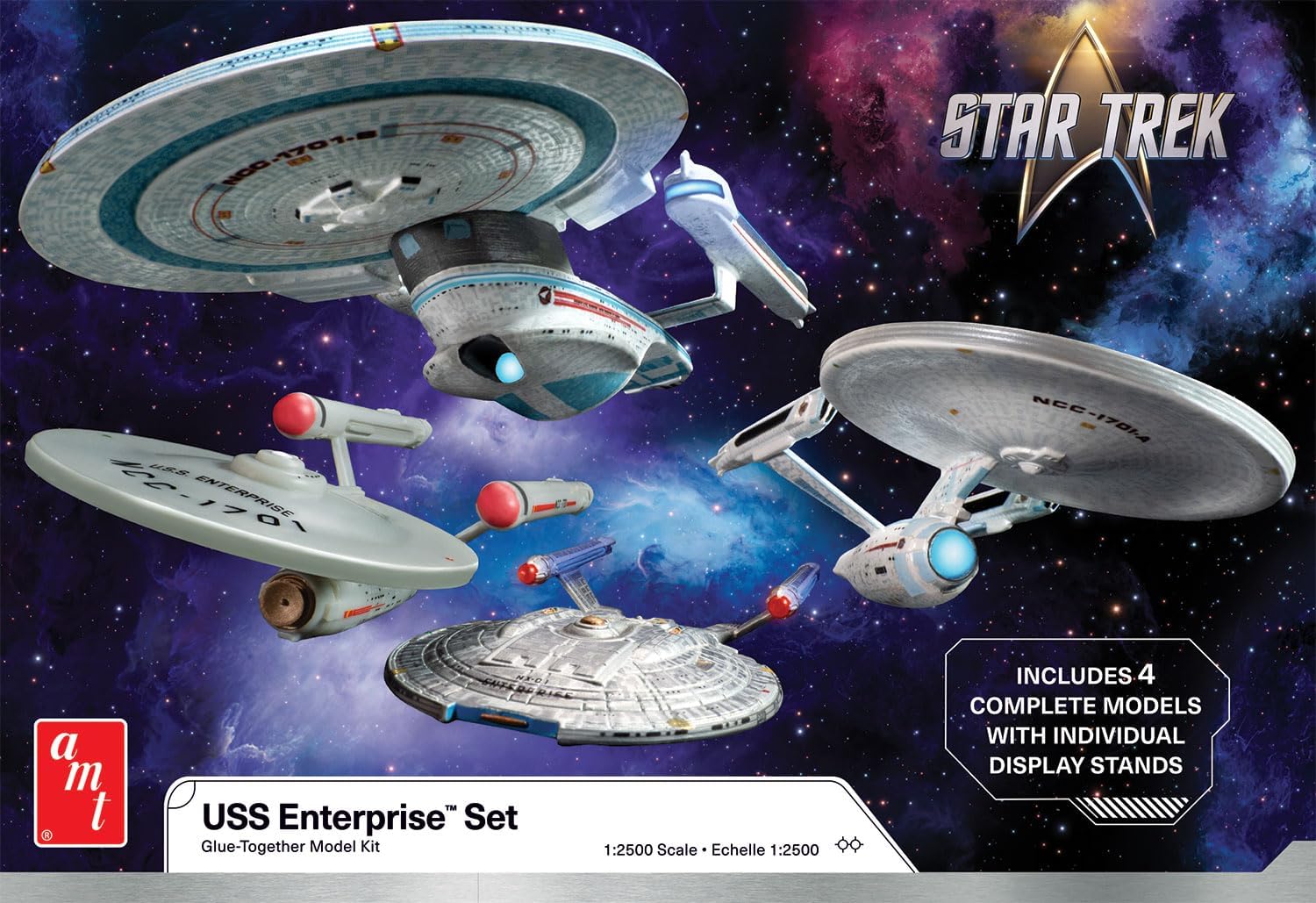 Star Trek U.S.S. Enterprise Four Ship Set AMT Model Kit