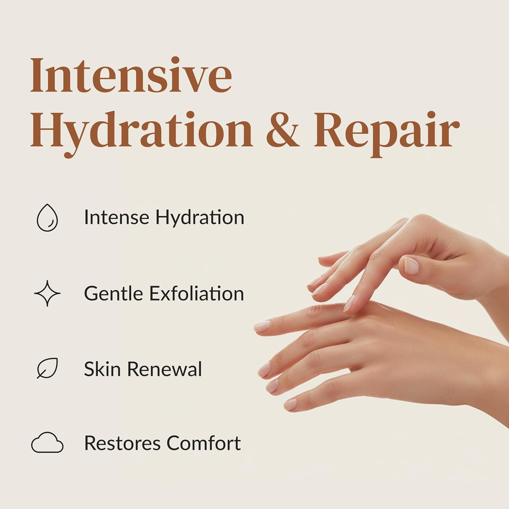 Hydrating Hand Mask 6 Pairs, Relieve and Soften with Shea Butter & Jojoba Oil, Deep Moisturizing Gloves for Dry