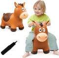 Bouncy Horse for Toddlers 1-3, Inflatable Ride on Bouncy Animal Hopper Toys for 1 2 3 4 5 Year Old Girl Boy Kids
