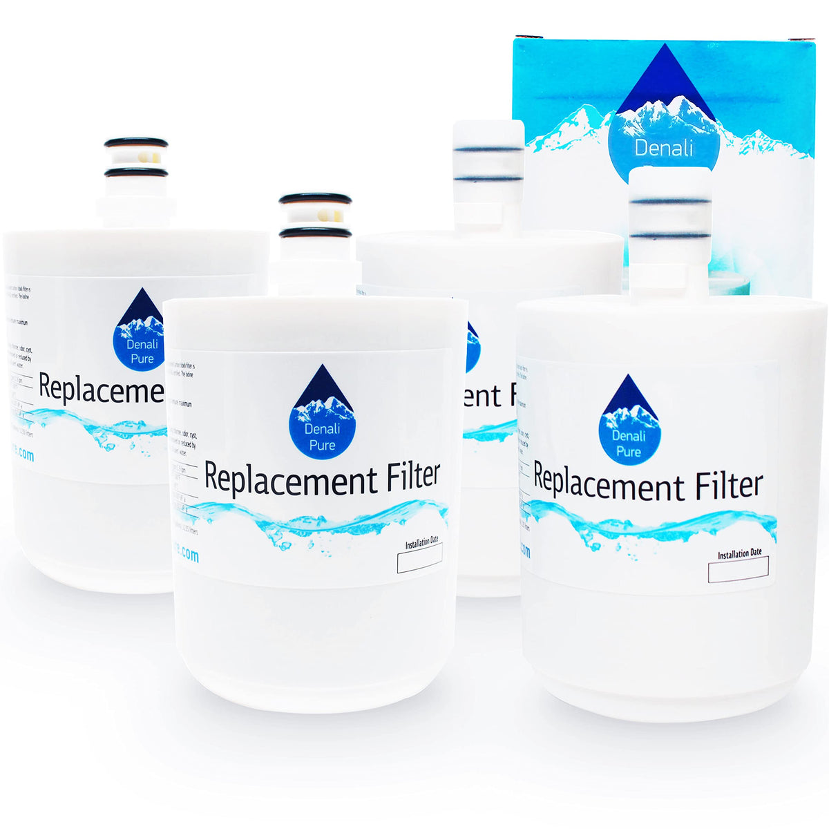 4-Pack Replacement for LG LFX25974SW Refrigerator Water Filter
