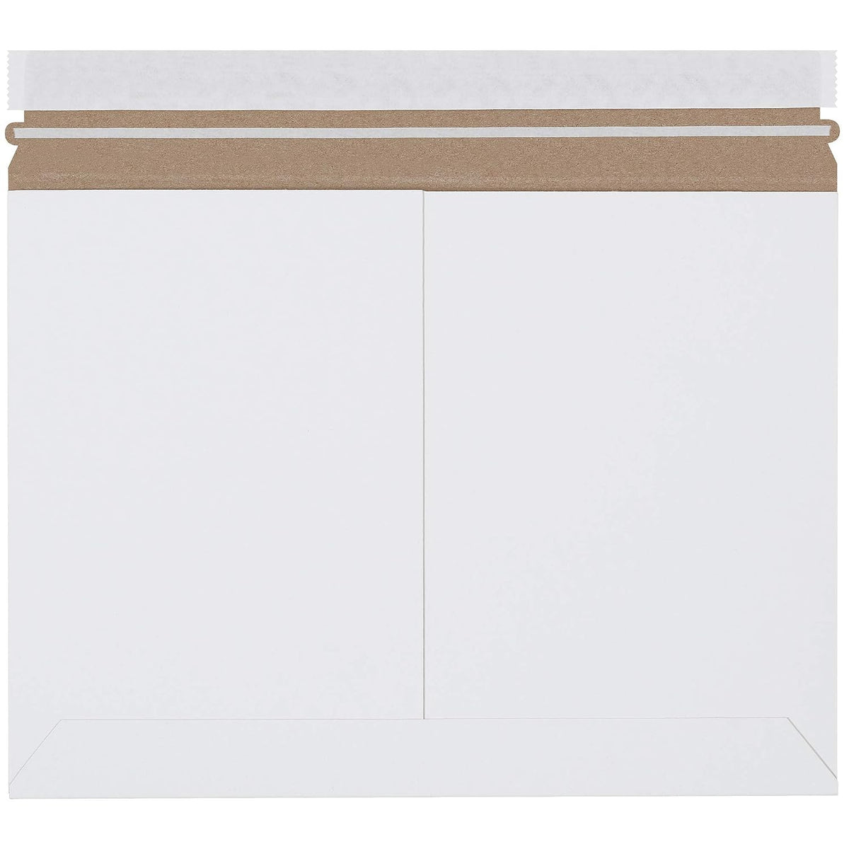 12 1/4 x 9 3/4" White Side Loading Stayflats Lite Mailers