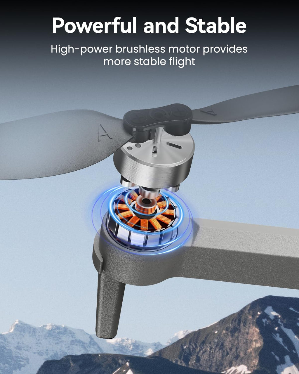 GPS Drone with Camera for Adults 4K, Brushless Motor Drones for Beginners ,5G WiFi FPV Foldable, Auto Return