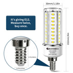 20W E12 Base LED Corn Light Bulb 6pack Corn Bulb 5000K Daylight Bulb