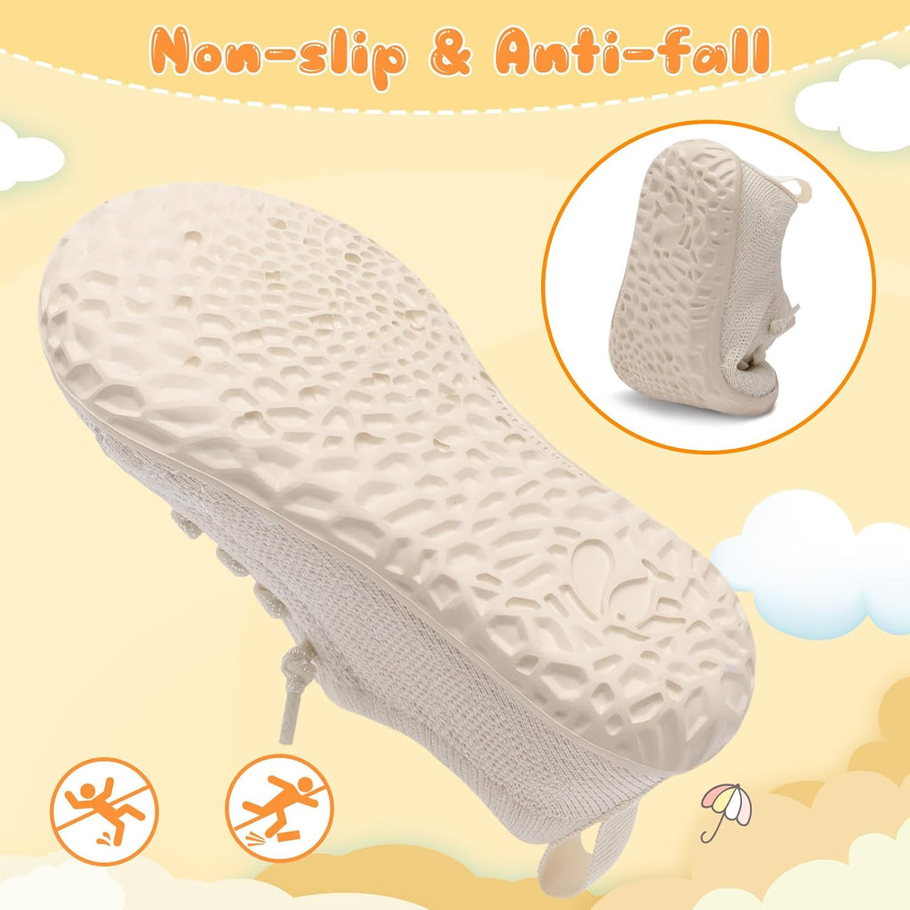 Baby Shoes Baby Boy Girl First Walking Shoes Breathable Barefoot Infant Shoe Lightweight Slip On Sneakers Soft Sock Shoe