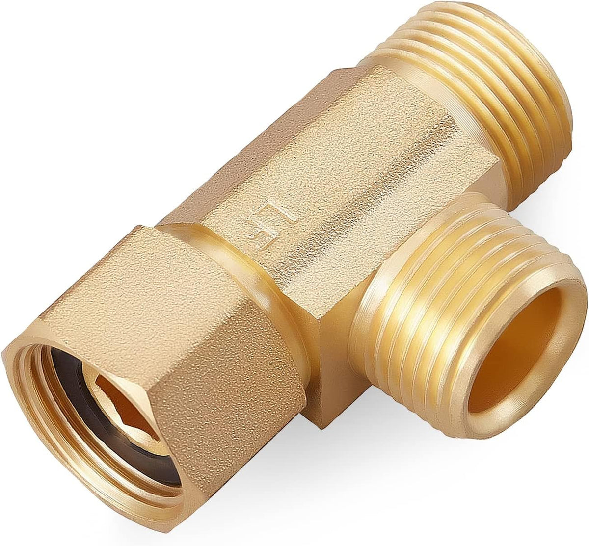 Lead-Free Brass 1 PCS 3/8 Inch Angle Stop Add-A-Tee Compression Tee Valve
