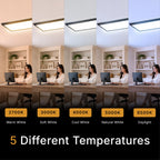 Deco 1x4 Surface Mount LED Panel Dimmable 5CCT Matte Black 1Pk