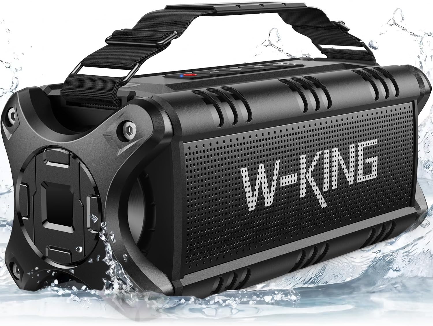 Bluetooth Speaker, 90W(Max) Loud IPX6 Waterproof Portable Speaker, 50W Deep Bass/40H/EQ/TF/AUX, 105dB Rugged Large