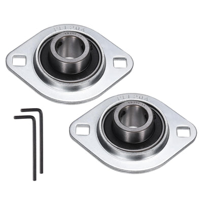 HiPicco SBPFL204-12 Pillow Block Bearings,3/4" Bore 304 SS Housing w Wrench