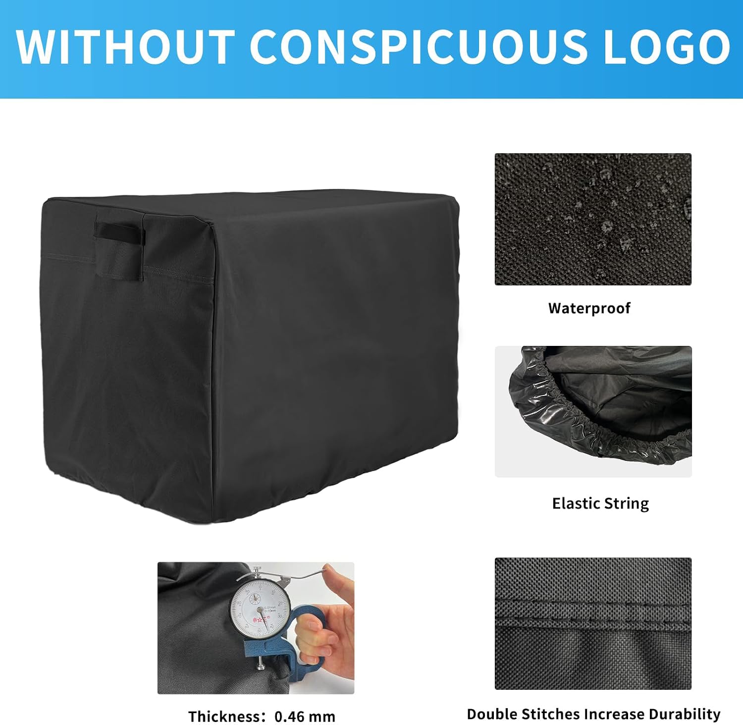 Outdoor Generator Covers 600D Oxford Universal(24x18x20inch)Black