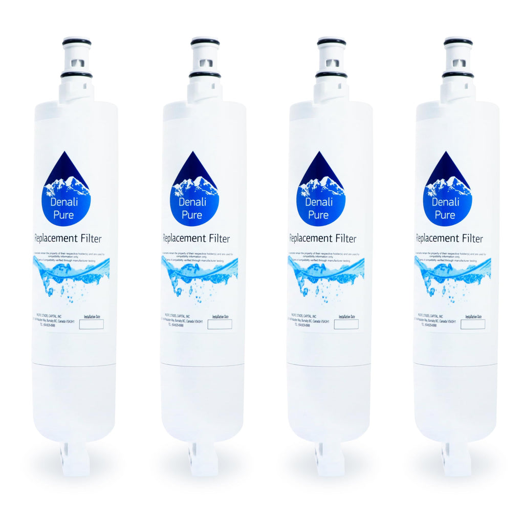4-Pack Replacement for Whirlpool ED5GHEXNL02 Refrigerator Water Filter