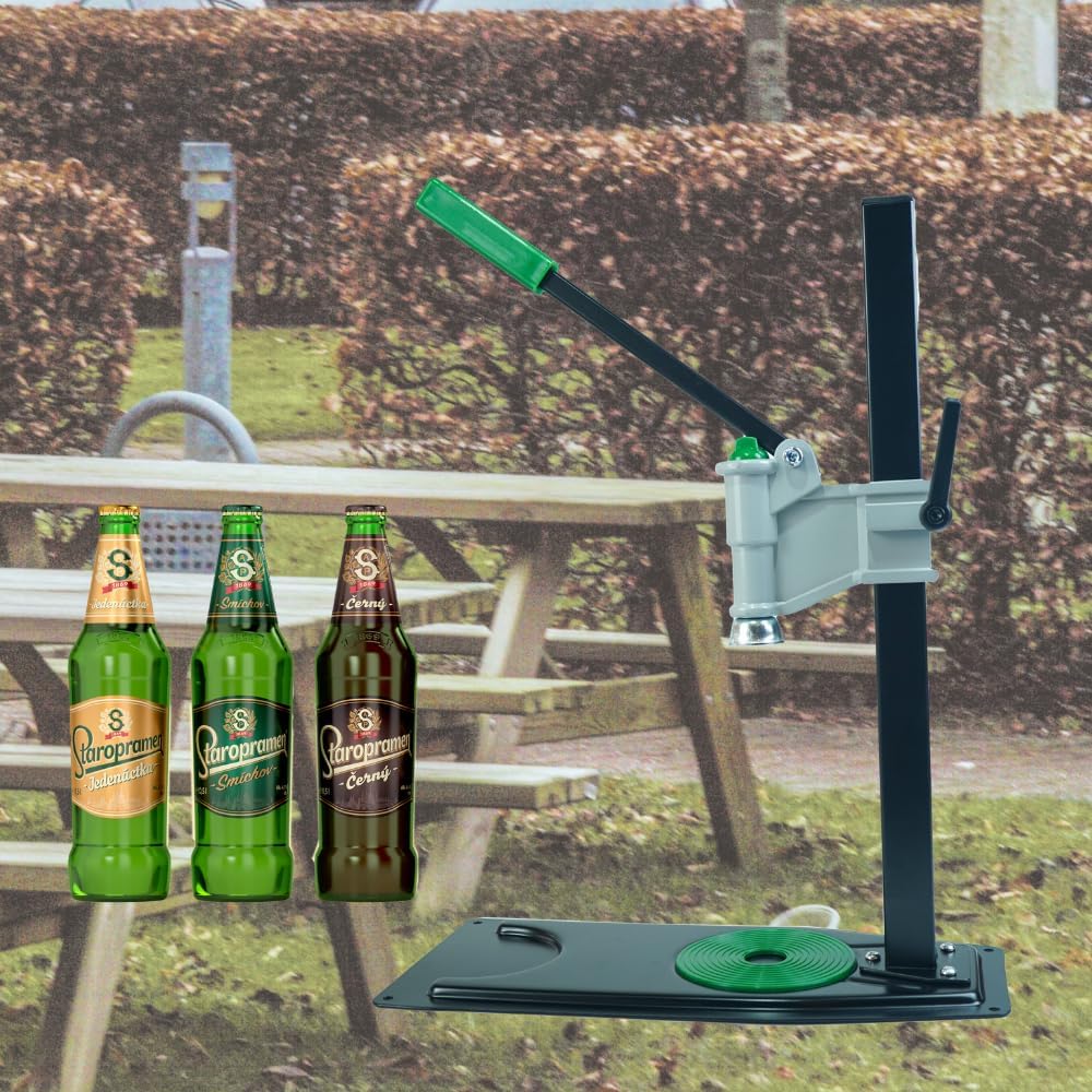 Manual Bottle Capper Tool Machine 26mm and 29mm Crown Capper,Heavy Duty Strong Metal Easy Action Bench Bottle Capper